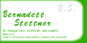 bernadett stettner business card